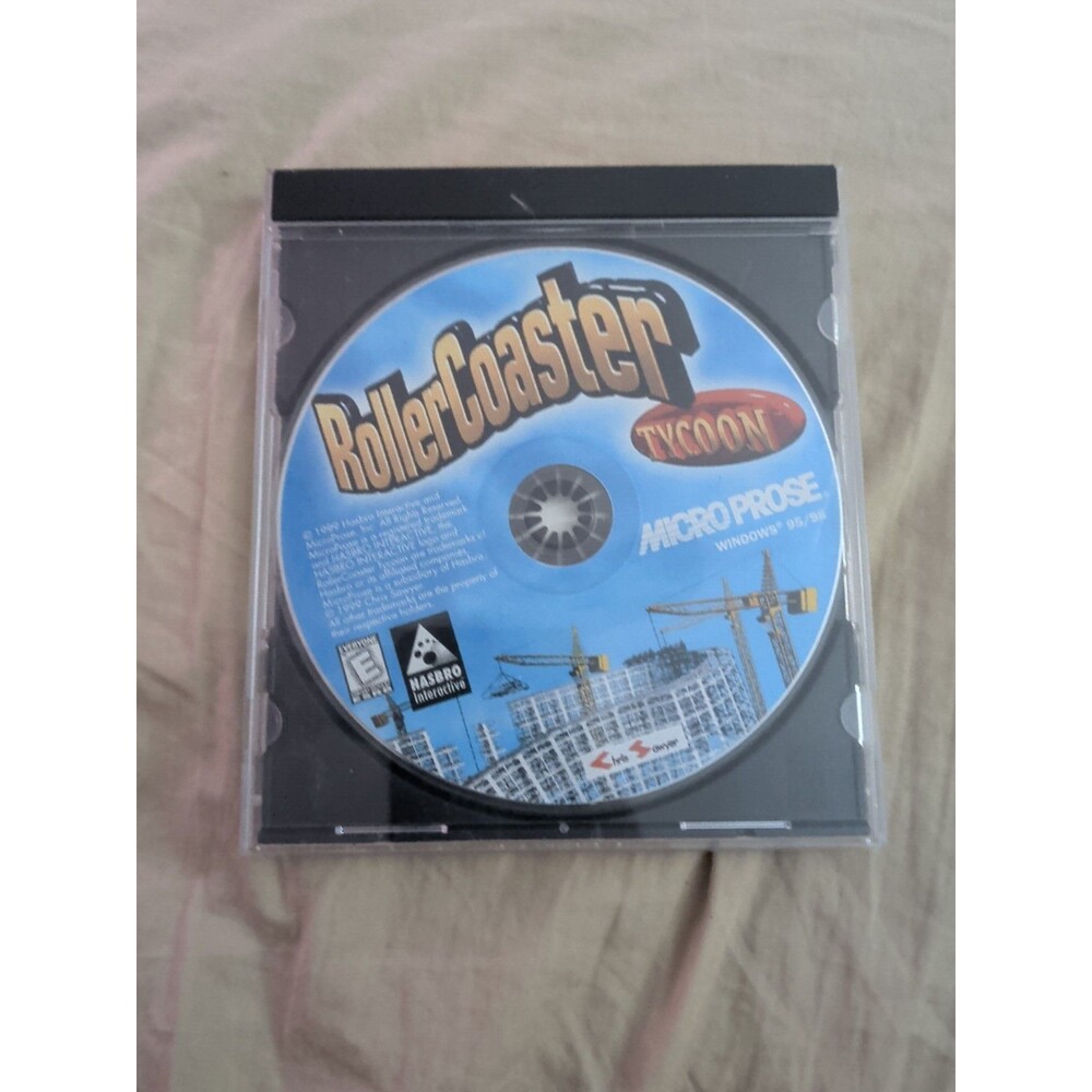 Roller Coaster Tycoon Original Rollercoaster PC Video Game 1999 ML446